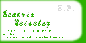 beatrix meiselsz business card